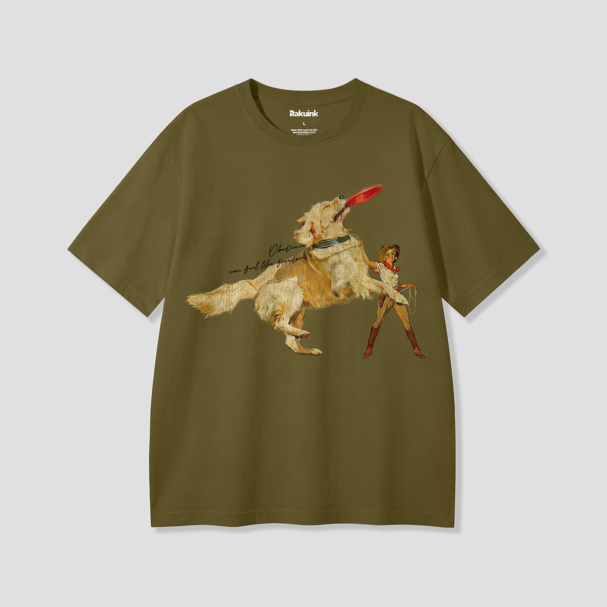 【予約】ドッグ×カウガール グラフィックTシャツ