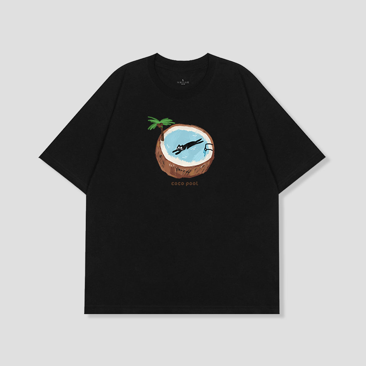 ココナッツプール キャット グラフィックTシャツ