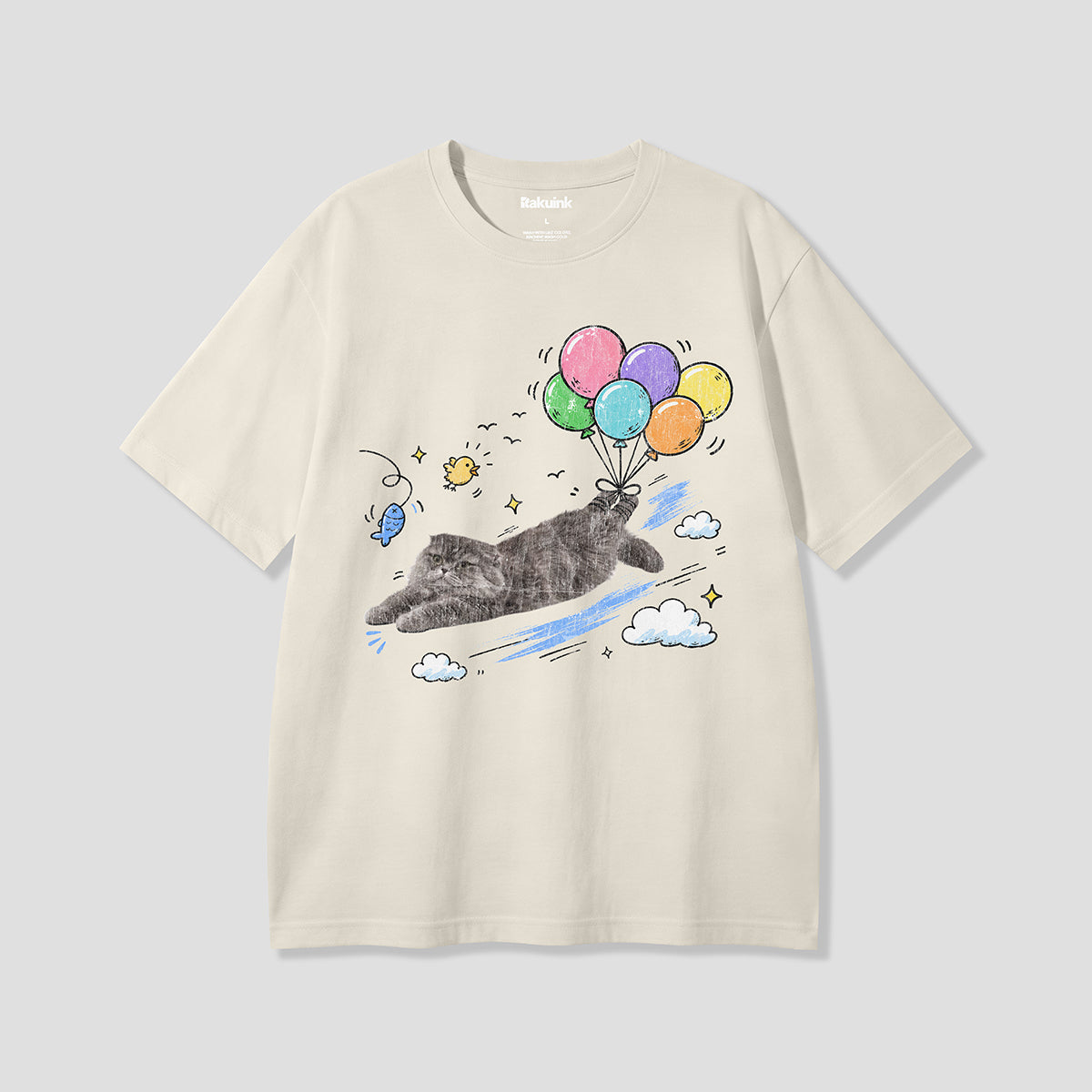 【予約】つれてかないでフィッシュ グラフィックTシャツ