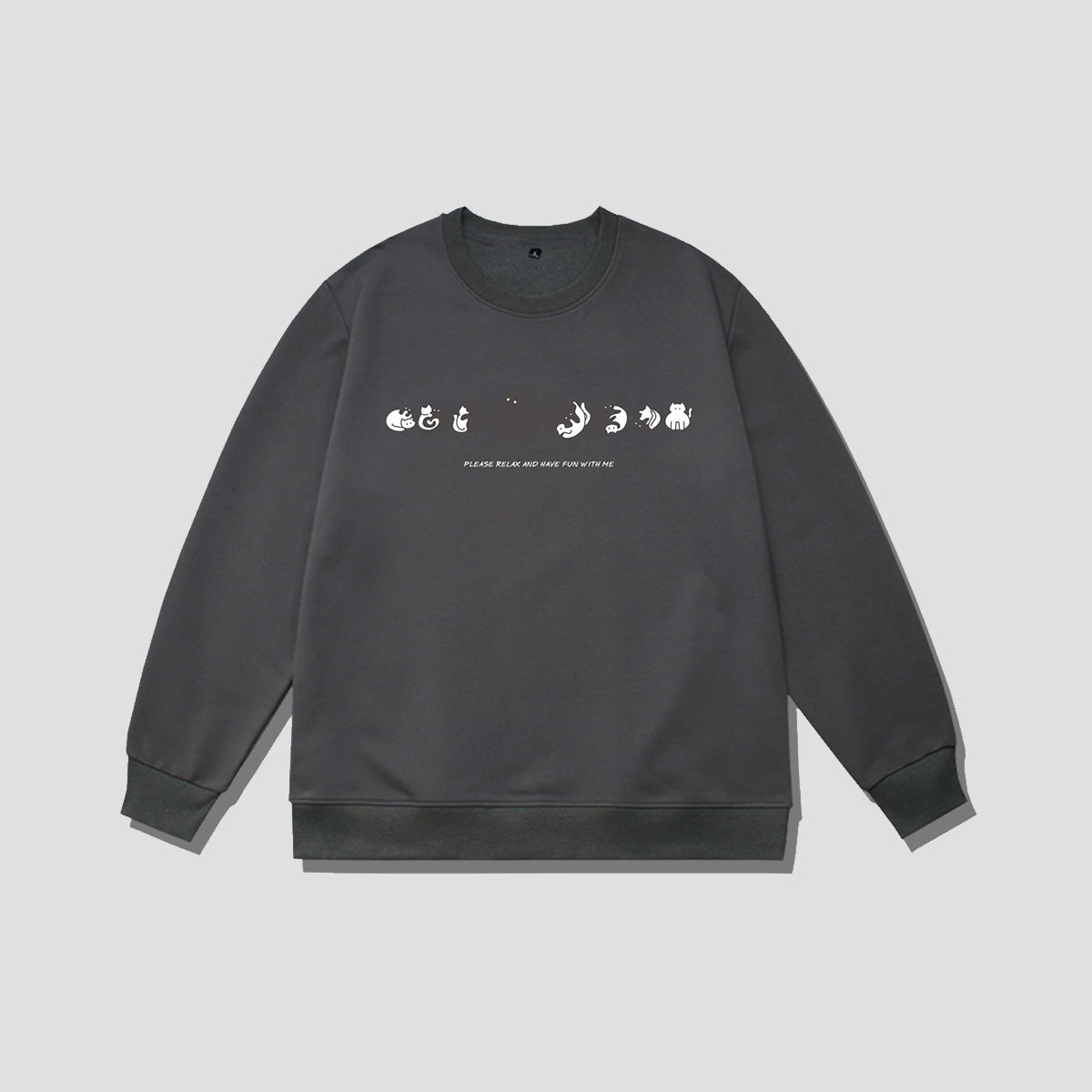 ころころキャット シルエットスウェット