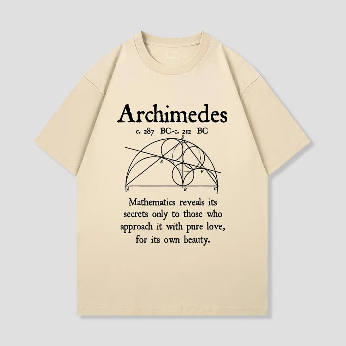 アルキメデス幾何学Tシャツ