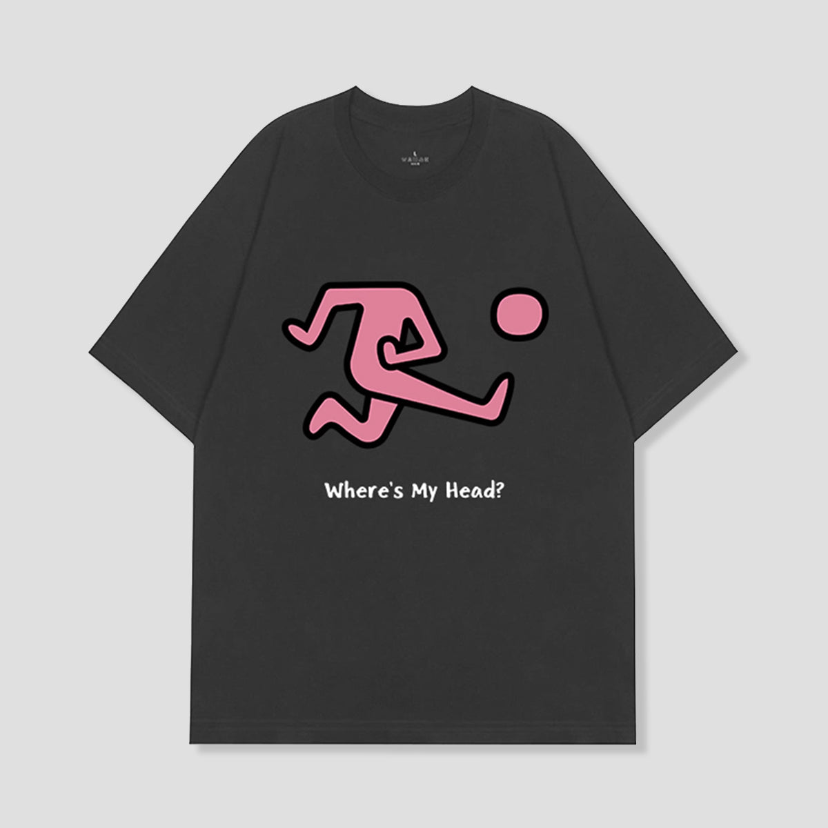 「頭どこ？」ユニークアートTシャツ