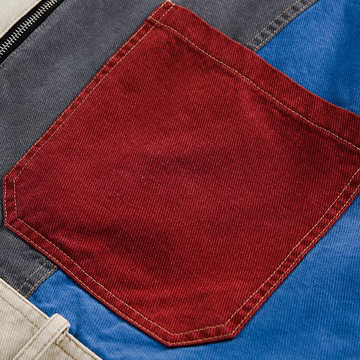 カラーブロック パッチワークジャケット – RakuInk