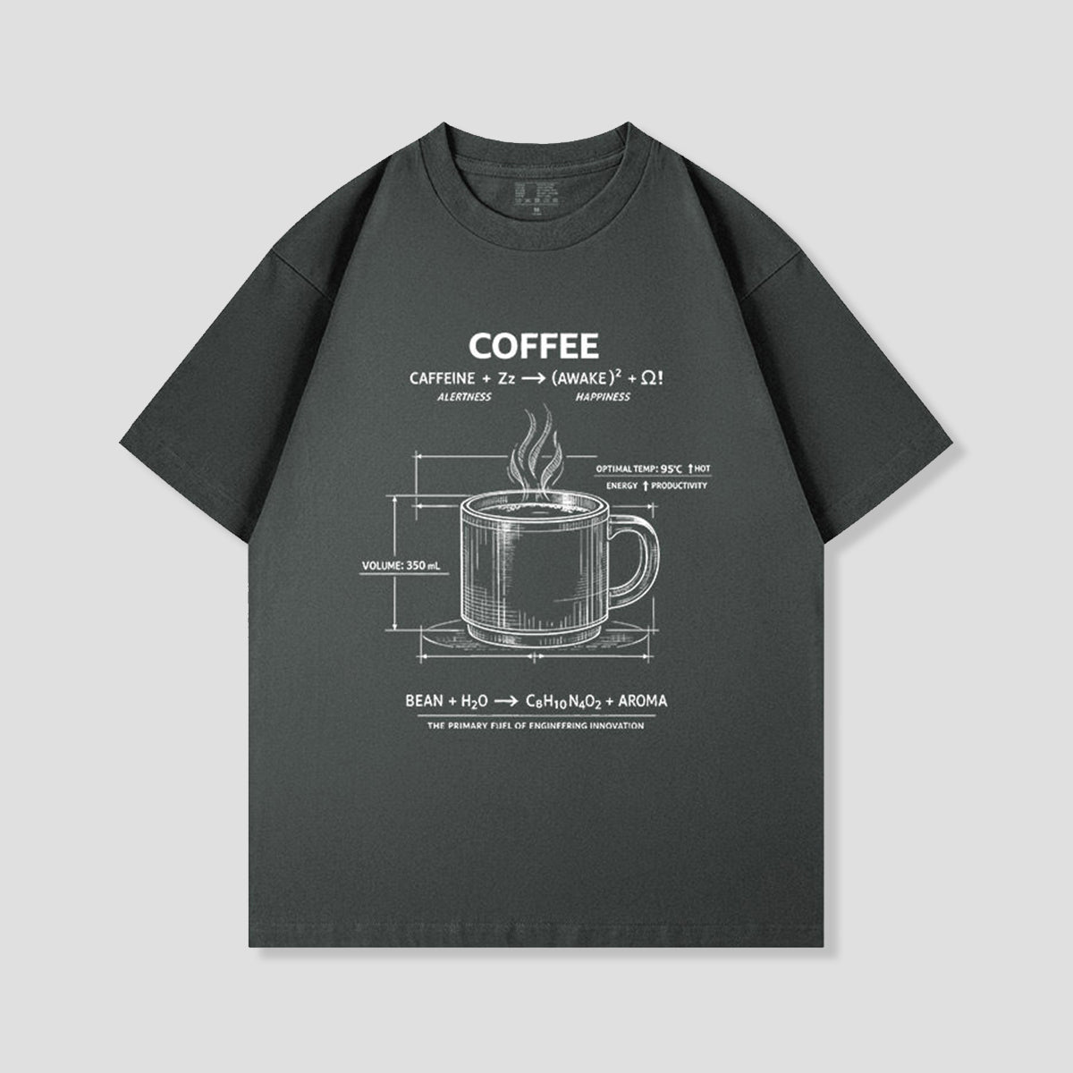 コーヒー設計図 グラフィックTシャツ