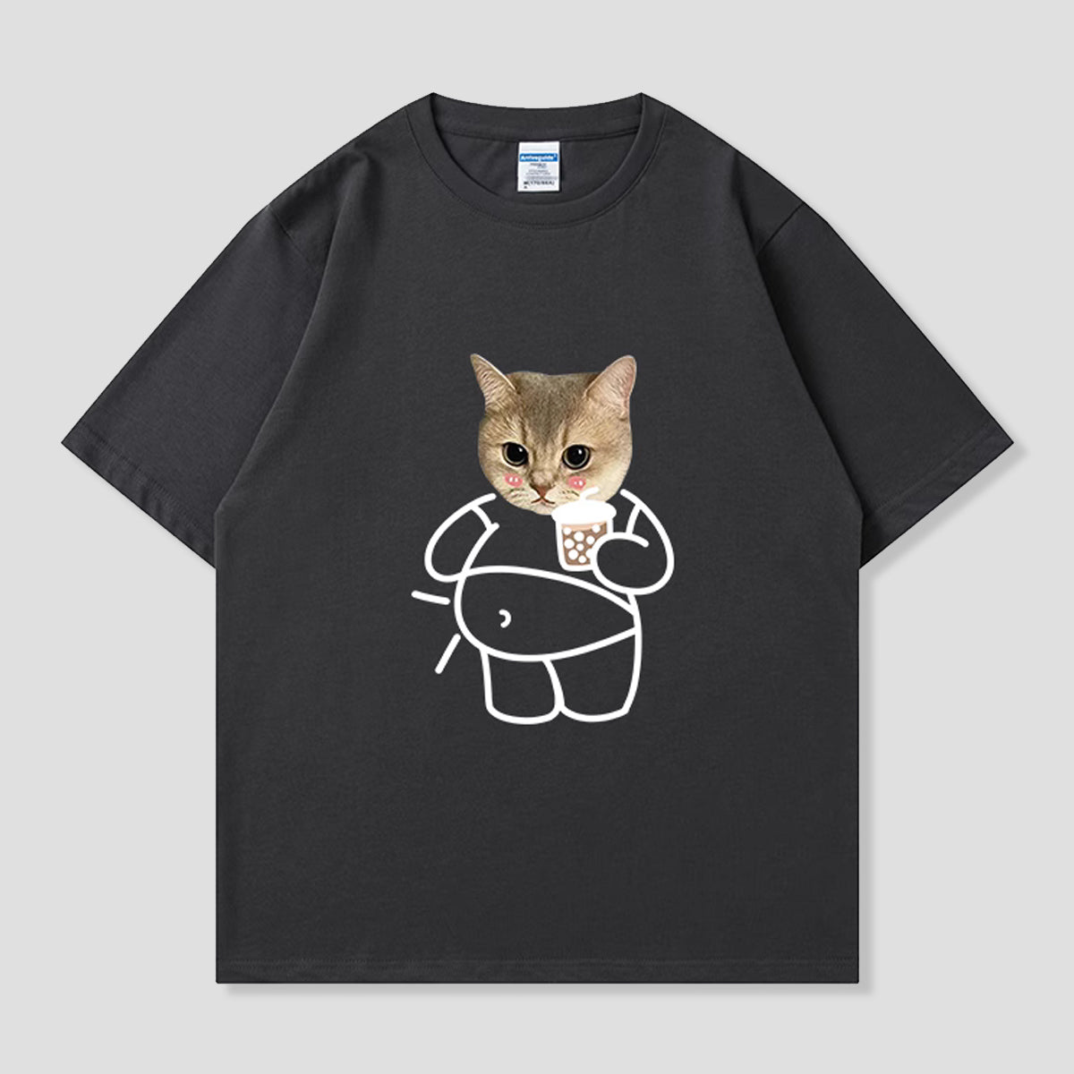 猫プリントTシャツ セール】黒猫＆犬プリントTシャツ（Tシャツ/カットソー）｜Achic