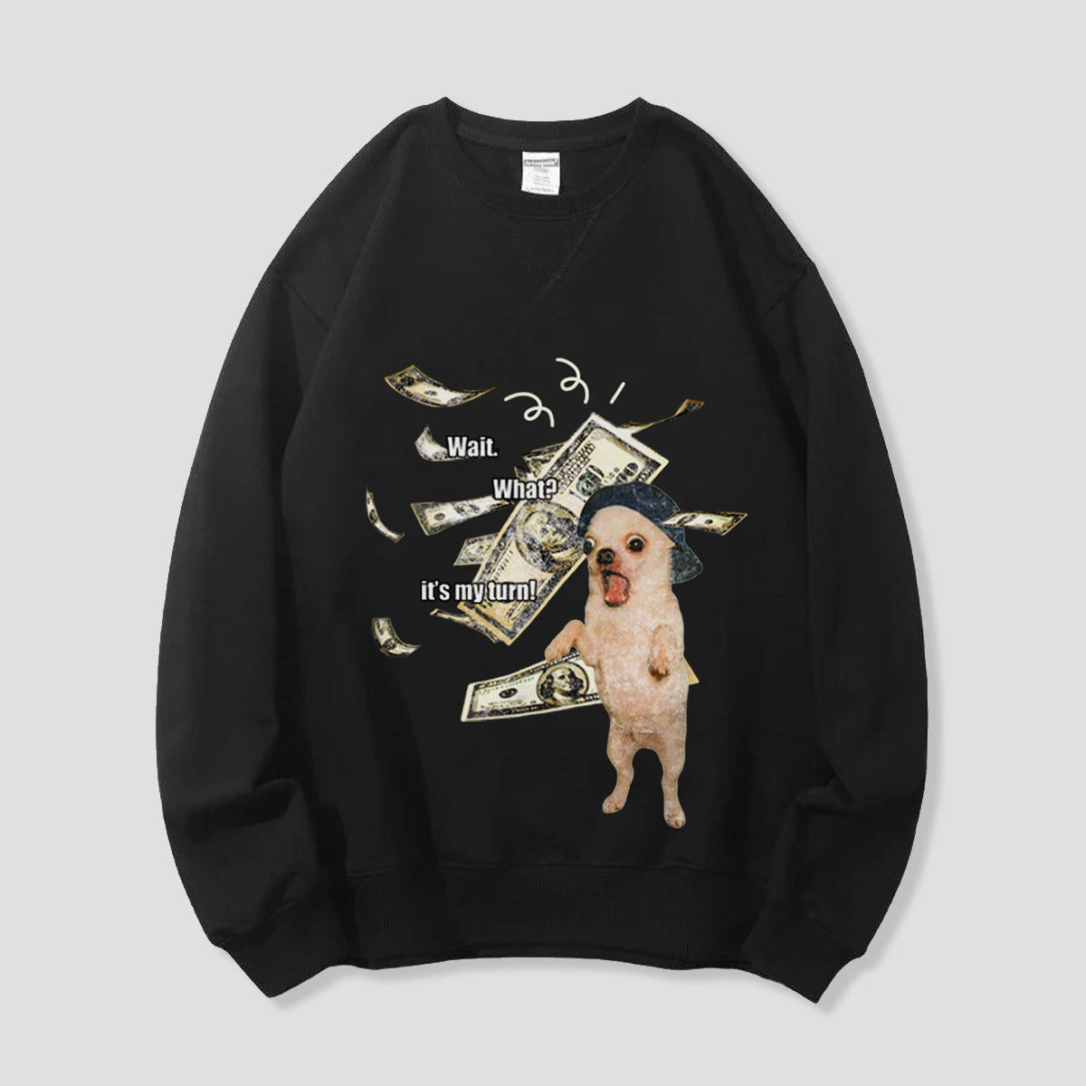 【予約】WAIT, WHAT? DOG グラフィックスウェット