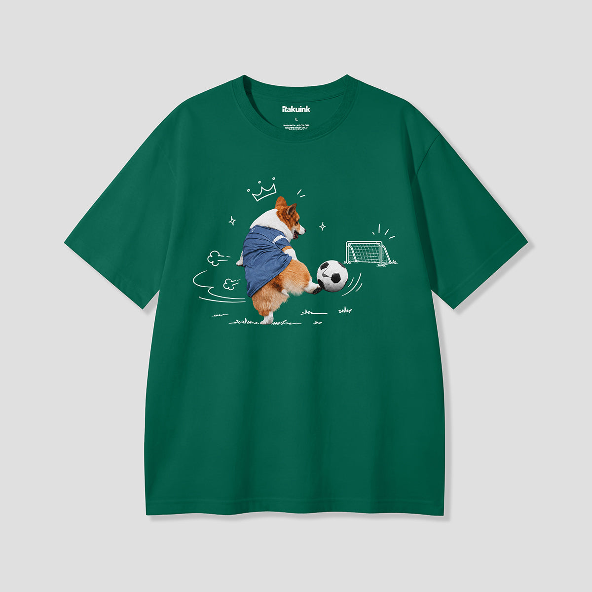 【予約】キングシュートコーギー グラフィックTシャツ
