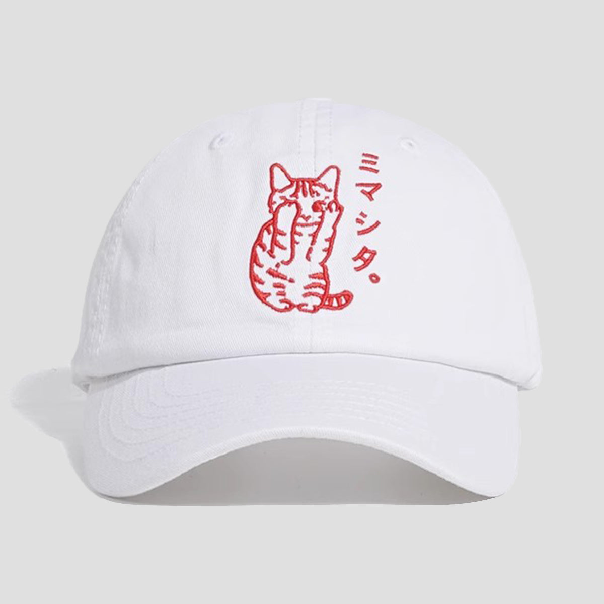 ヴィンテージキャット 刺繍入りキャップ