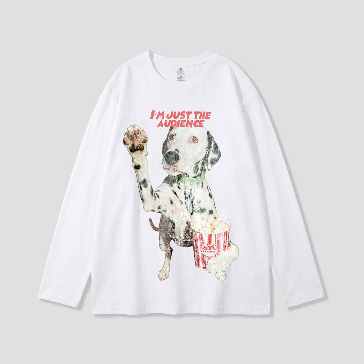 【予約】ポップコーン観客ドッグ グラフィックロングスリーブ