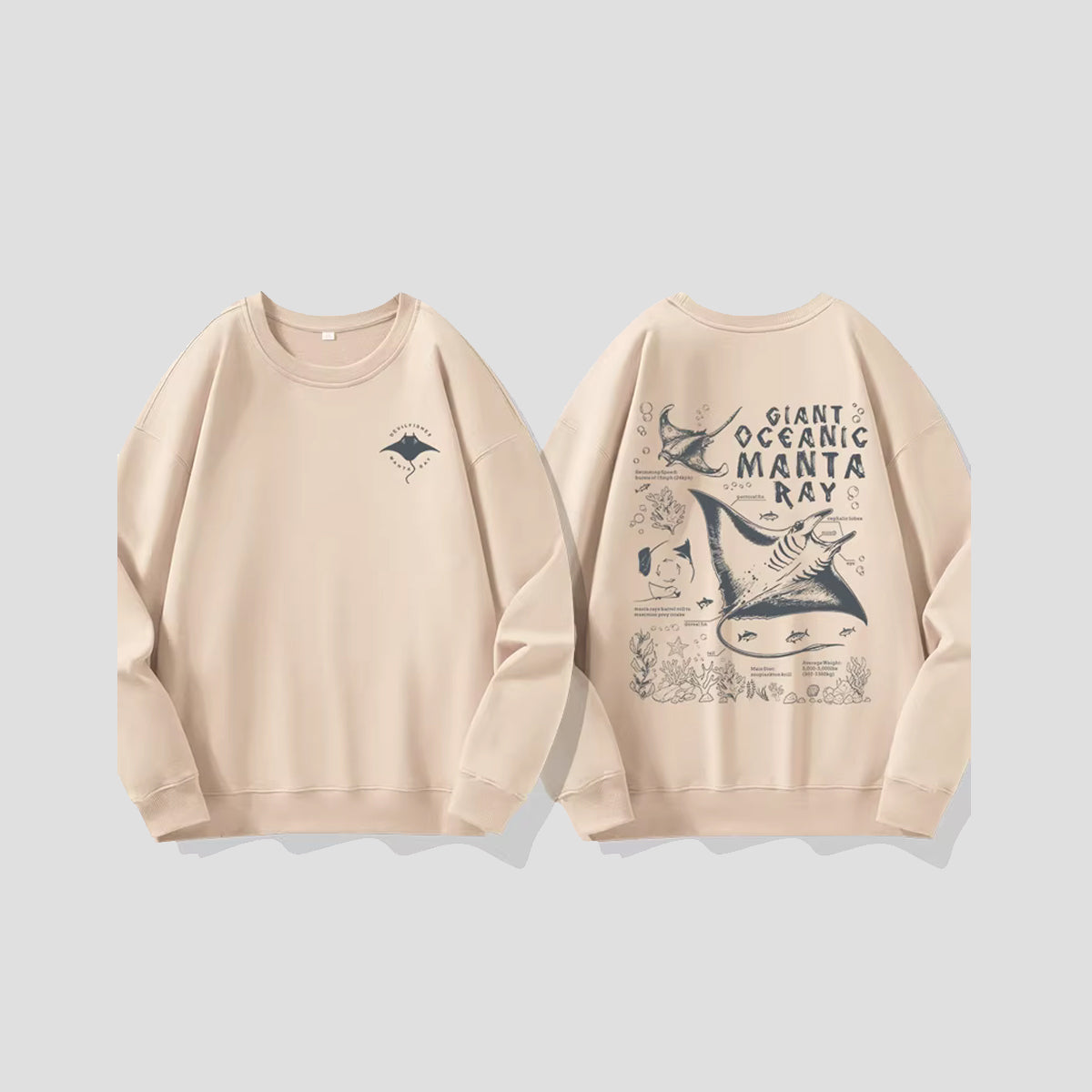 マンタレイ グラフィック スウェット