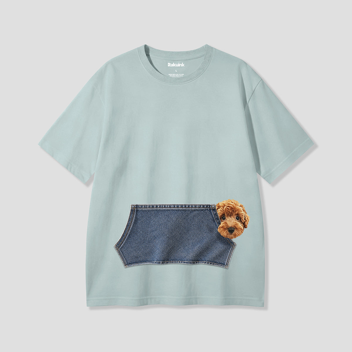 【予約】のぞきトイプードル グラフィックTシャツ
