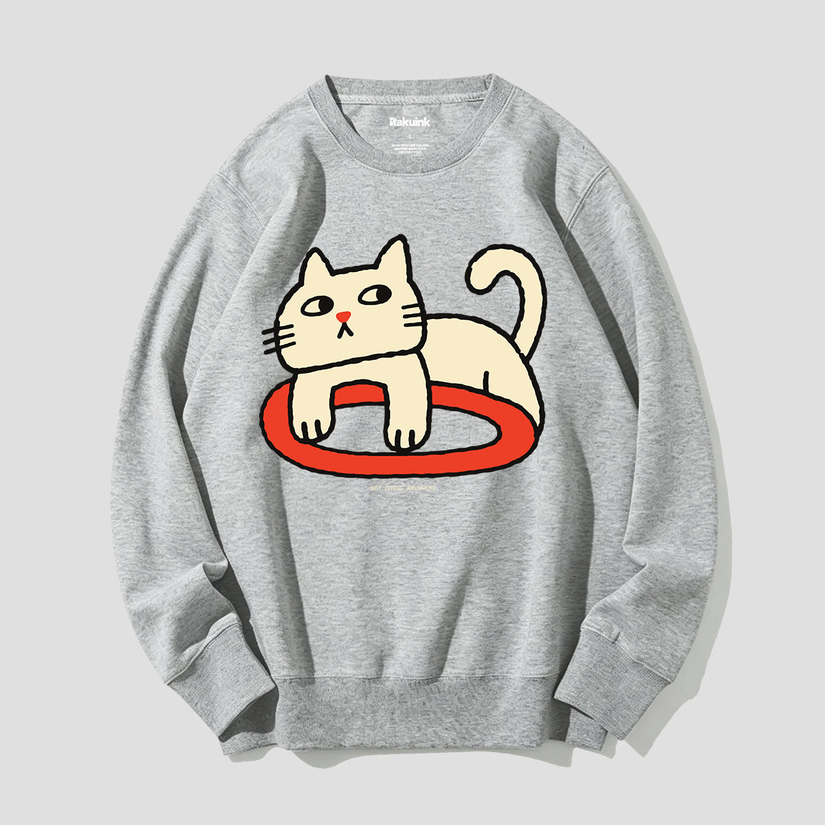 どこにも行かない猫 グラフィックスウェット
