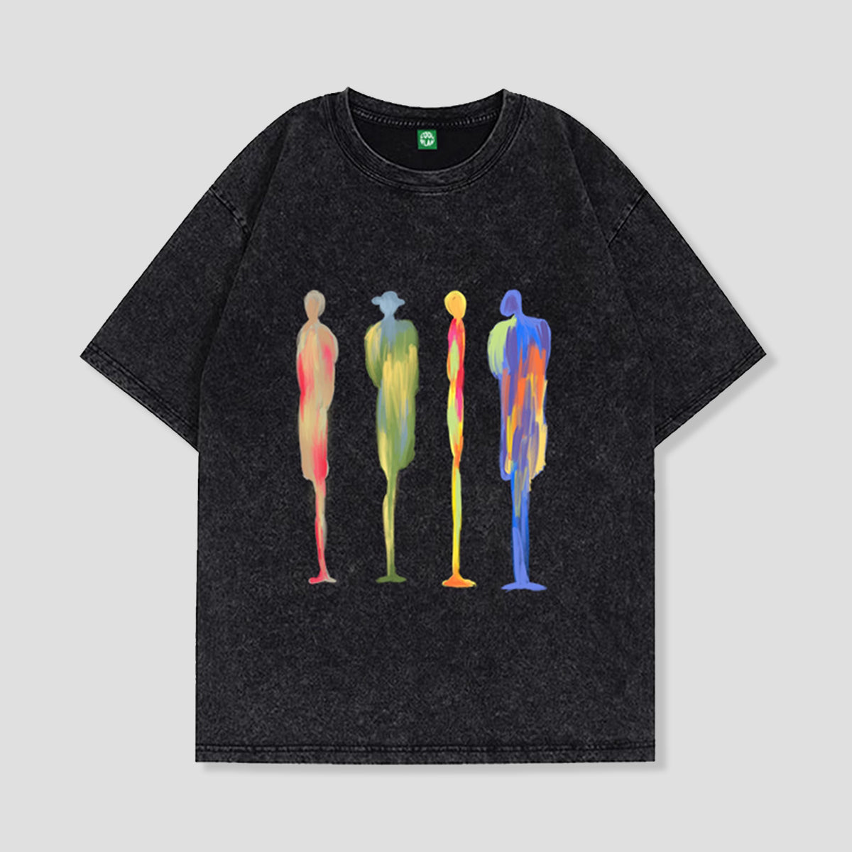 ブストラクトアートTシャツ