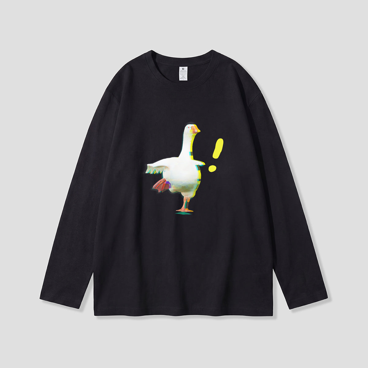 【予約】びっくりガチョウ グラフィックロングスリーブ