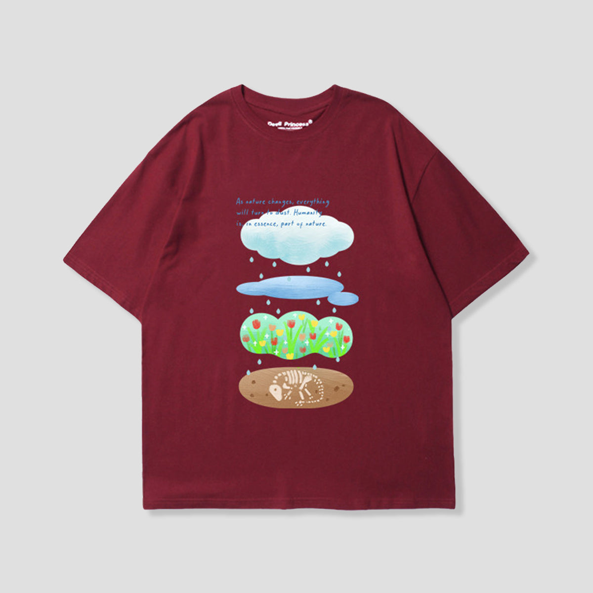 レイヤードワールド グラフィックTシャツ