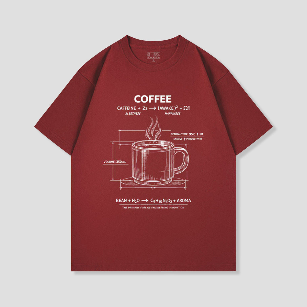 コーヒー設計図 グラフィックTシャツ