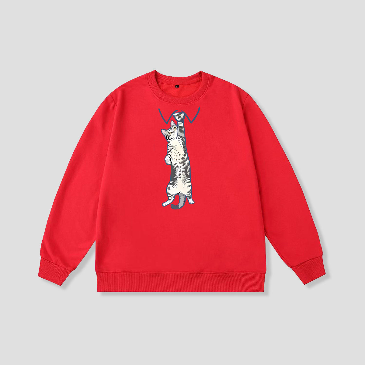 ネクタイキャット クルーネックスウェット