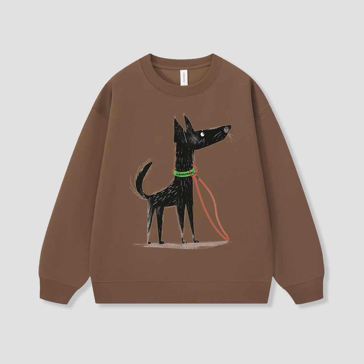 棒立ちロングドッグ グラフィック スウェット