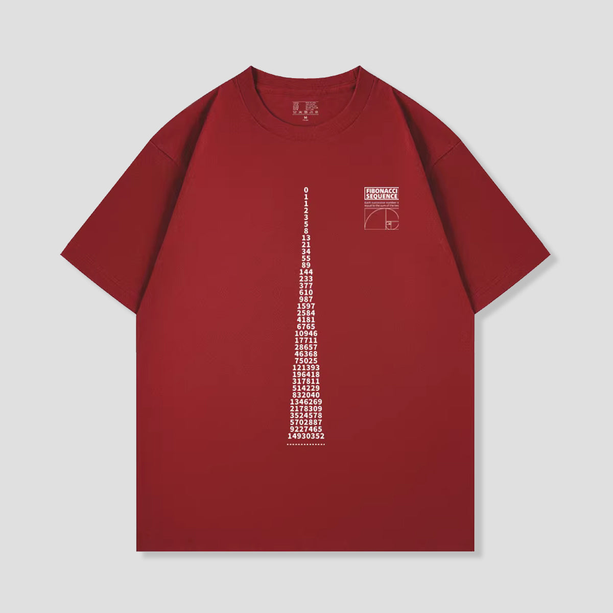 フィボナッチ数列Tシャツ