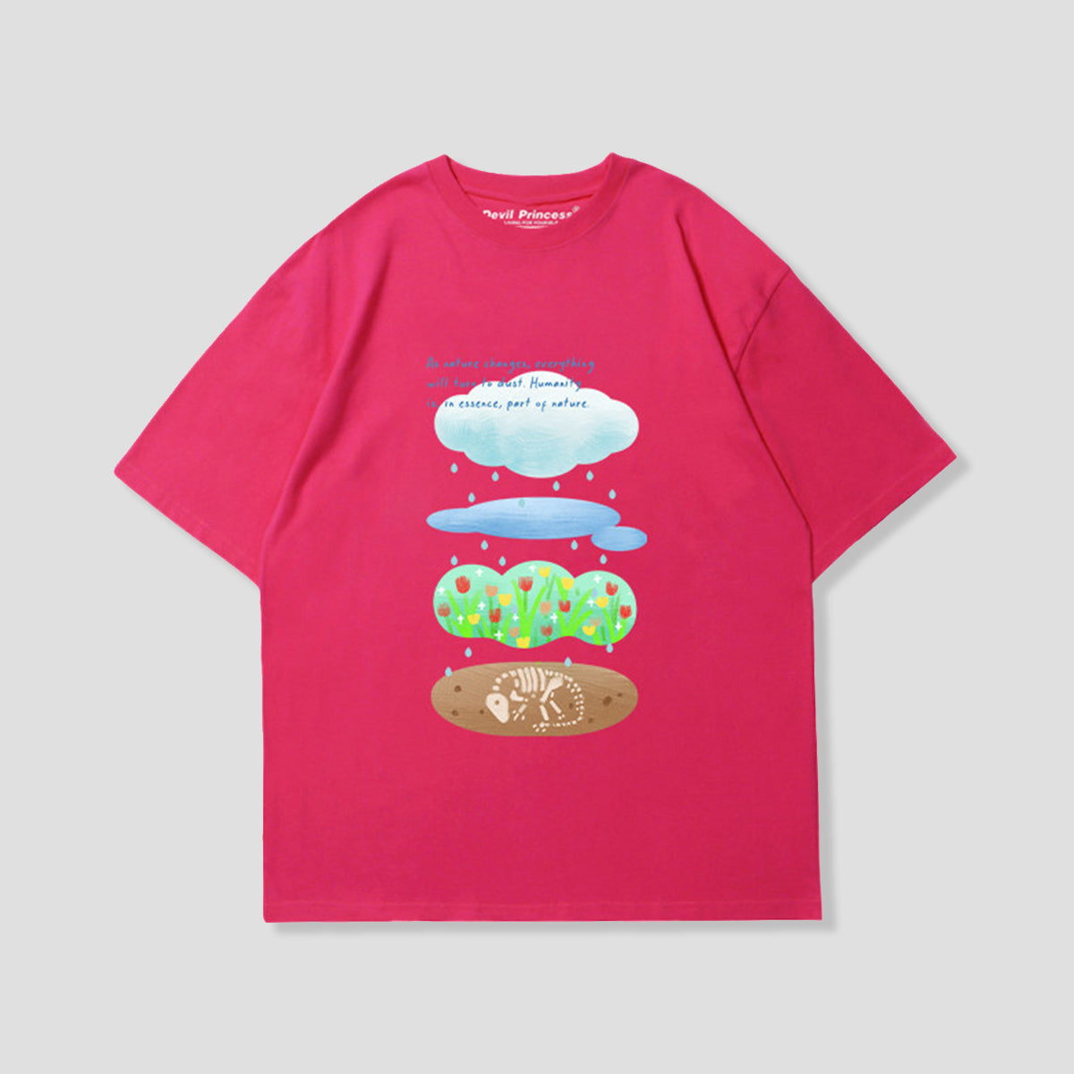 レイヤードワールド グラフィックTシャツ