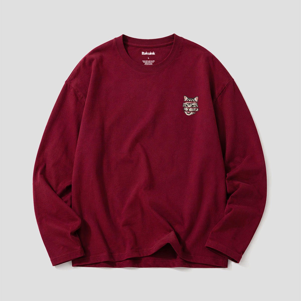 【予約】猫の切り身 グラフィック ロングスリーブTシャツ