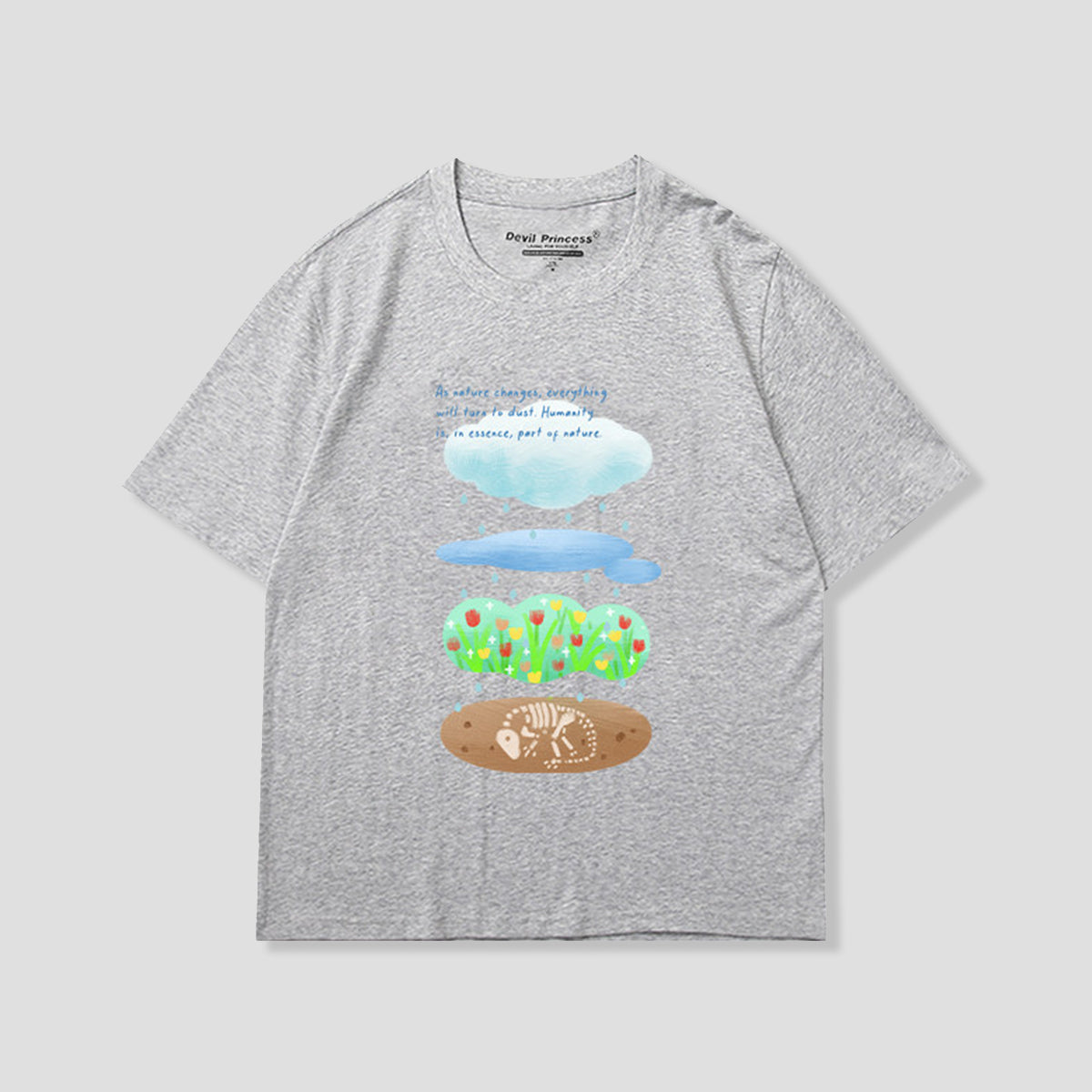 レイヤードワールド グラフィックTシャツ
