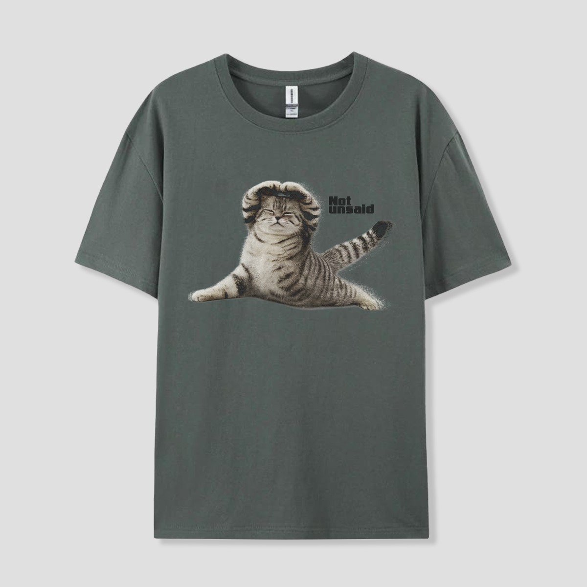 【予約】Not unsaid ストレッチキャット Tシャツ