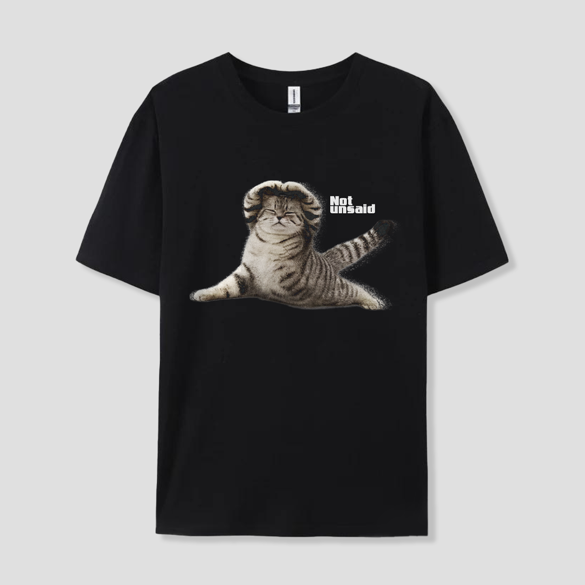 【予約】Not unsaid ストレッチキャット Tシャツ