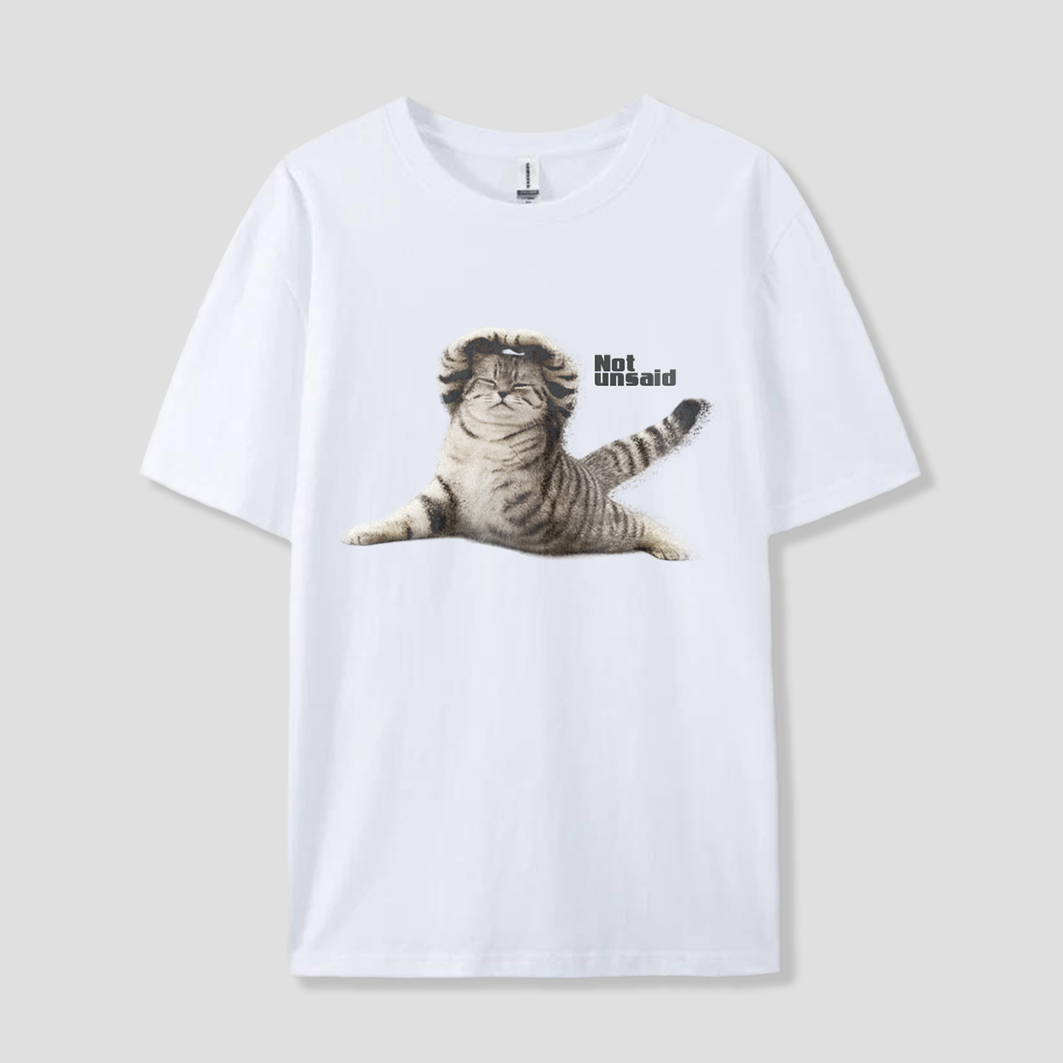 【予約】Not unsaid ストレッチキャット Tシャツ