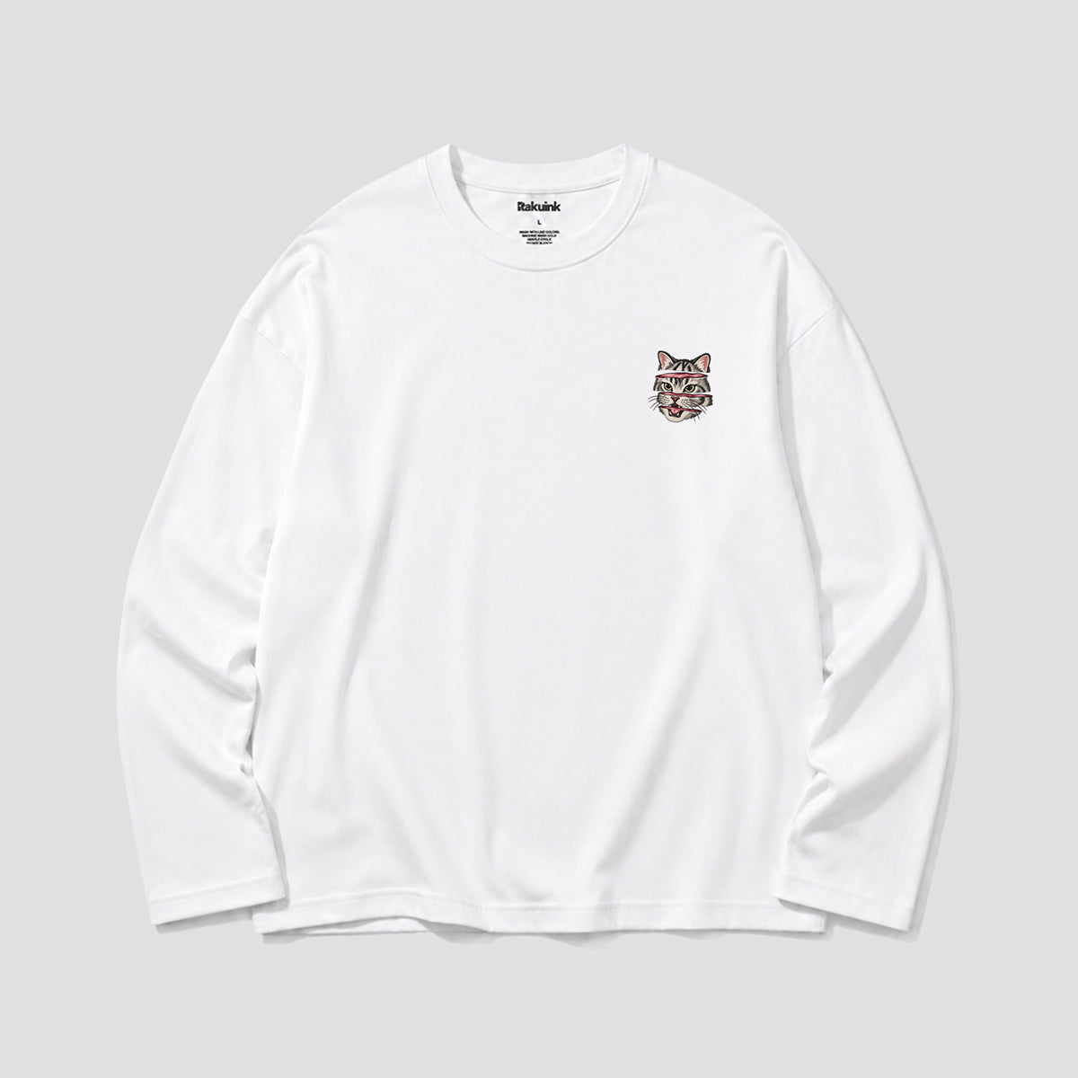 【予約】猫の切り身 グラフィック ロングスリーブTシャツ