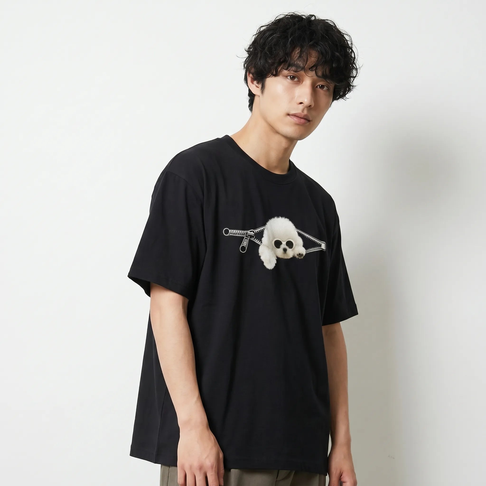 ジップスリープドッグ グラフィックTシャツ 犬 ティー シャツ t シャツ